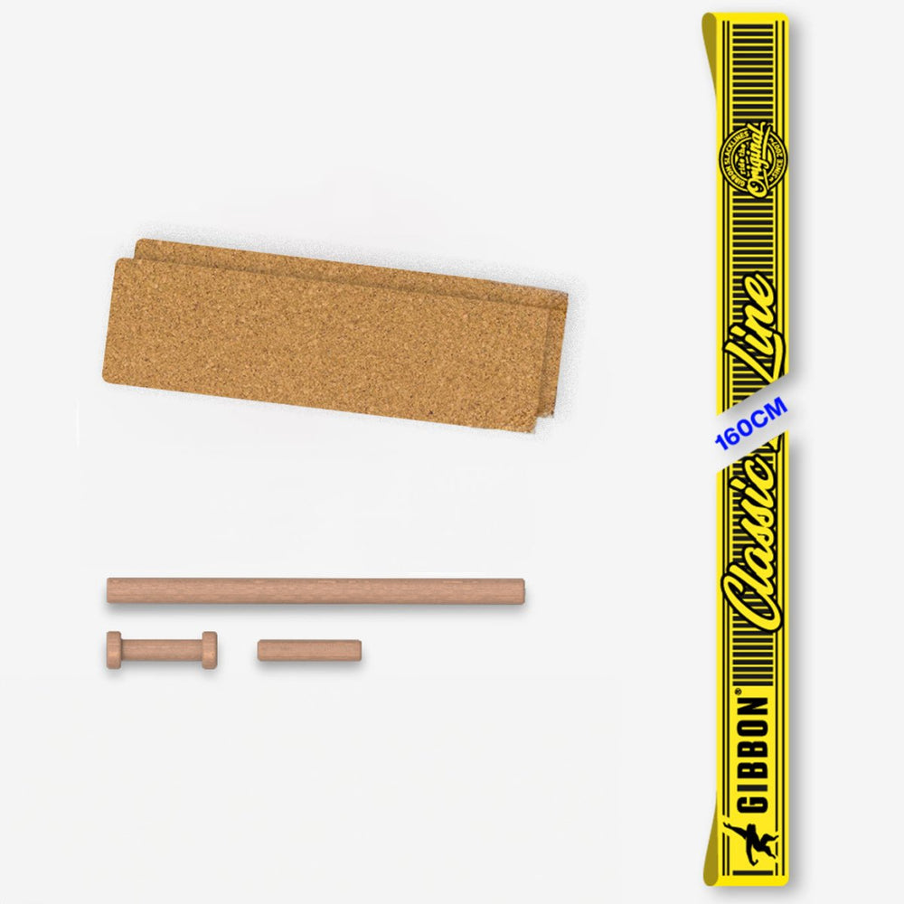 Webbing set - ClassicLine Yellow incl. Corq Pads - Gibbon Slacklines