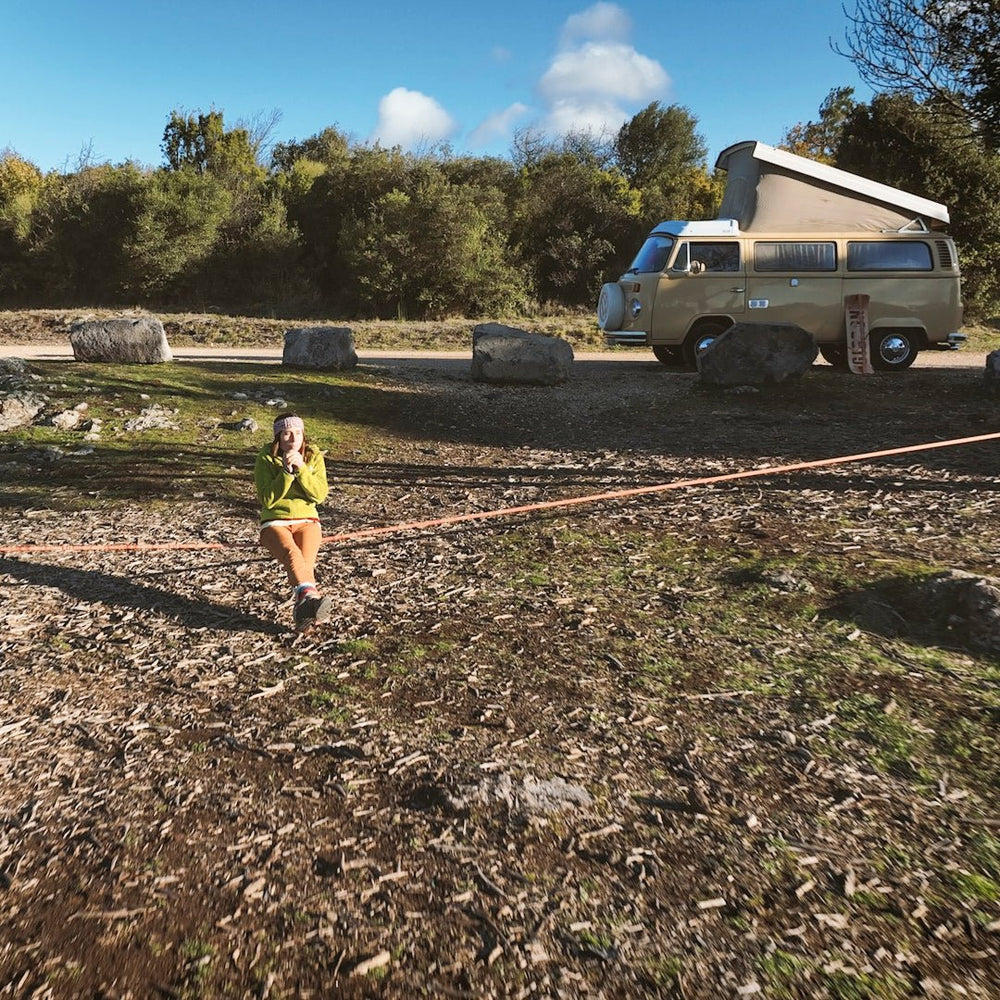 Webbing set - TravelLine incl. Corq Pads - Gibbon Slacklines